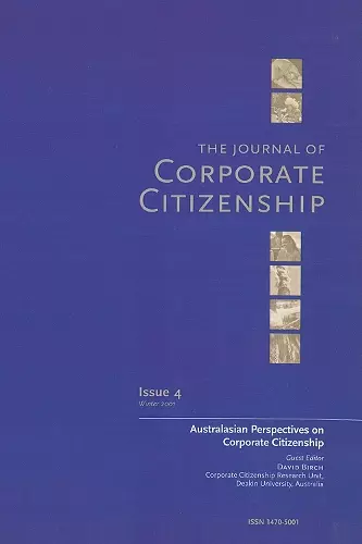 Australasian Perspectives on Corporate Citizenship cover