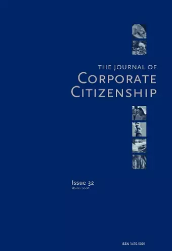 Is corporate citizenship making a difference? cover