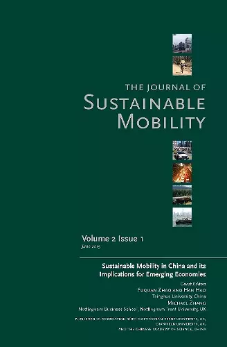 Journal of Sustainable Mobility Vol. 2 Issue 1 cover