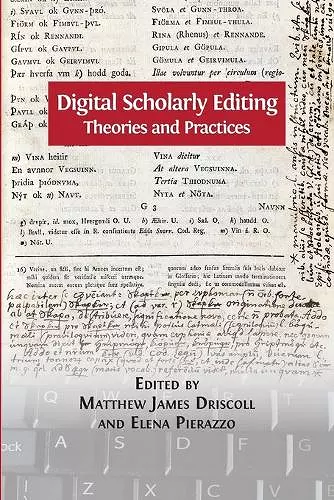 Digital Scholarly Editing cover