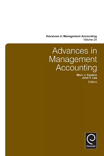 Advances in Management Accounting cover