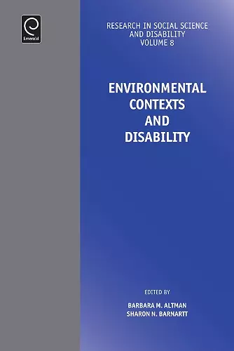 Environmental Contexts and Disability cover