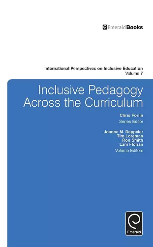 Inclusive Pedagogy Across the Curriculum cover