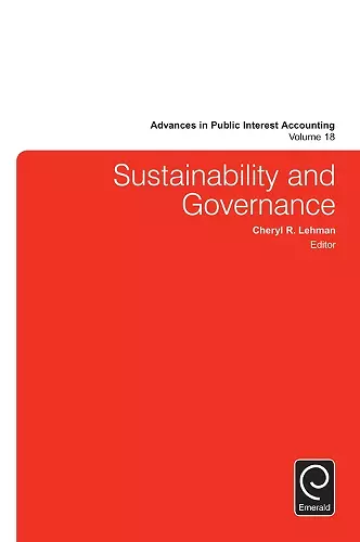 Sustainability and Governance cover