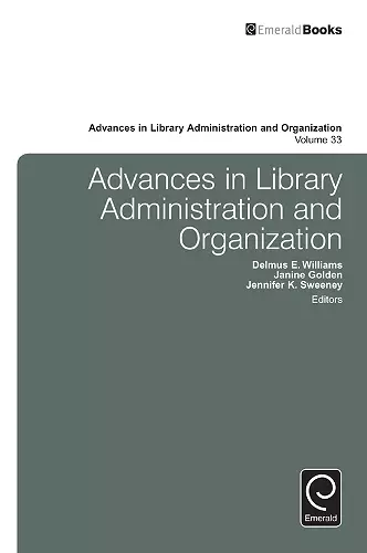 Advances in Library Administration and Organization cover