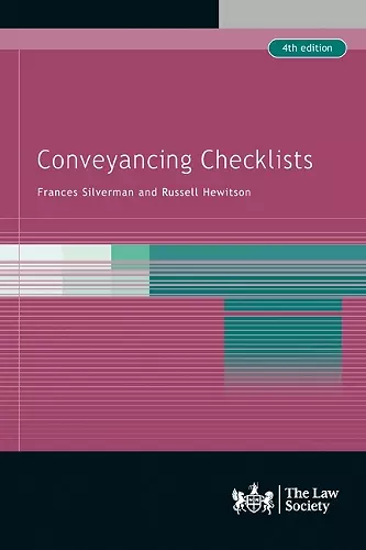 Conveyancing Checklists cover