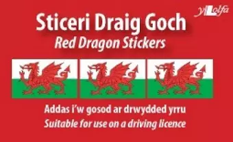 Sticeri Ddraig Goch / Red Dragon Stickers cover
