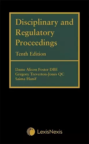 Disciplinary and Regulatory Proceedings cover