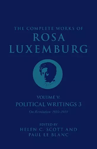 The Complete Works of Rosa Luxemburg Volume V cover