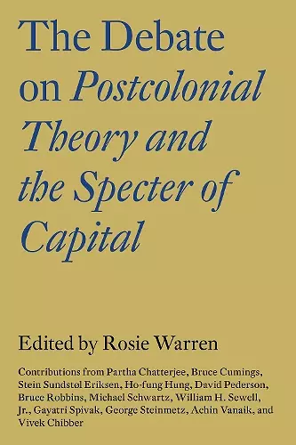 The Debate on Postcolonial Theory and the Specter of Capital cover