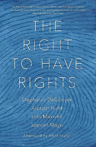 The Right to Have Rights cover