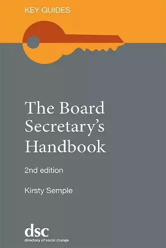 The Board Secretary's Handbook cover