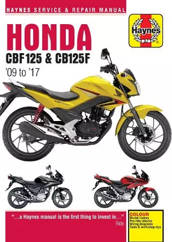 Honda CBF125 & CB125F ('09 To '17) cover