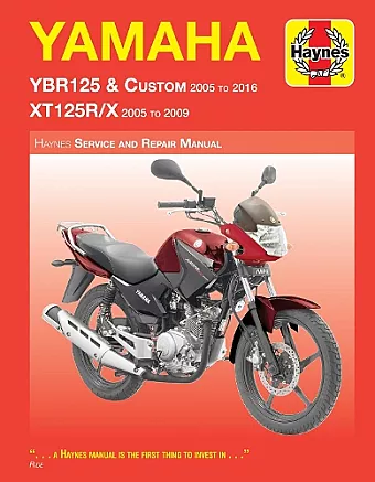 Yamaha YBR125 (05 - 16) & XT125R/X (05 - 09) Haynes Repair Manual cover