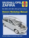 Vauxhall/Opel Zafira (Mar 09-14) 09 to 64 Haynes Repair Manual cover