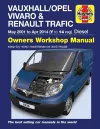 Vauxhall/Opel Vivaro & Renault Trafic Diesel May 01 to Apr 14 (Y to 14 reg) Haynes Repair Manual cover