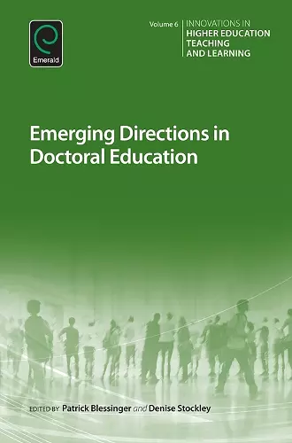Emerging Directions in Doctoral Education cover