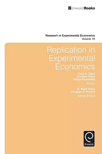 Replication in Experimental Economics cover