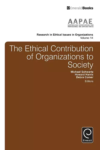 The Ethical Contribution of Organizations to Society cover