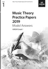 Music Theory Practice Papers 2019 Model Answers, ABRSM Grade 1 cover