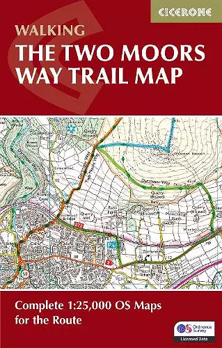 The Two Moors Way Trail Map cover