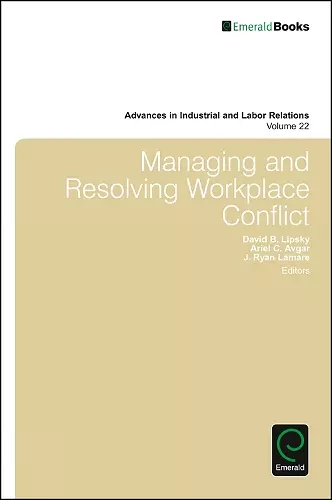 Managing and Resolving Workplace Conflict cover