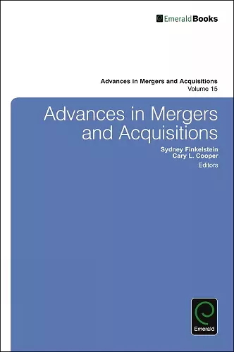 Advances in Mergers and Acquisitions cover