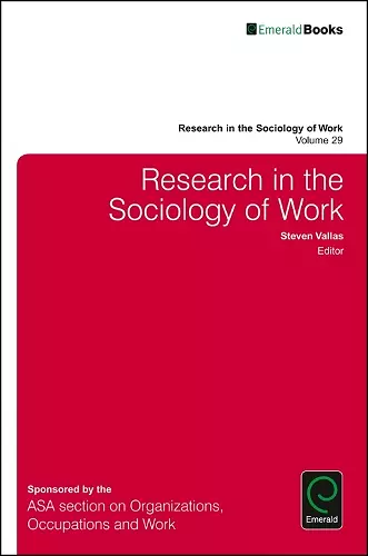 Research in the Sociology of Work cover