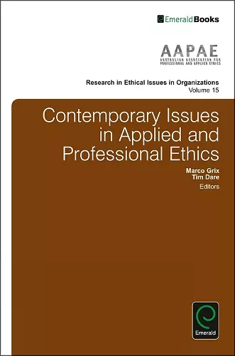 Contemporary Issues in Applied and Professional Ethics cover