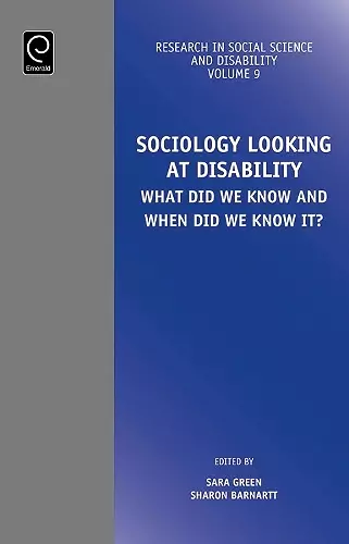 Sociology Looking at Disability cover