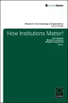 How Institutions Matter! cover