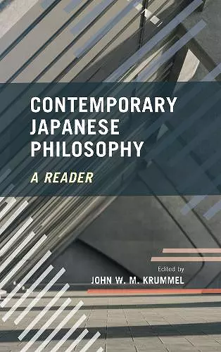 Contemporary Japanese Philosophy cover