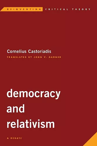 Democracy and Relativism cover