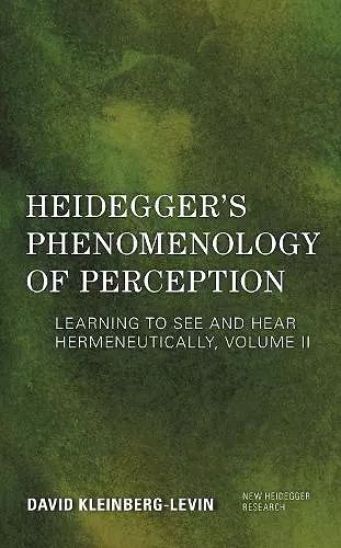 Heidegger's Phenomenology of Perception cover