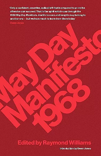 May Day Manifesto 1968 cover