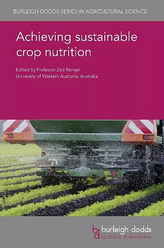 Achieving Sustainable Crop Nutrition cover