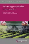 Achieving Sustainable Crop Nutrition cover