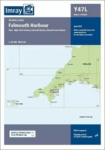 Imray Chart Y47 Falmouth Harbour Laminated cover