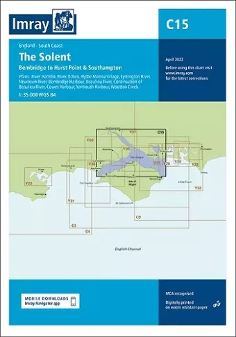 Imray Chart C15 cover