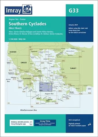 G33 Southern Cyclades (West Sheet) cover