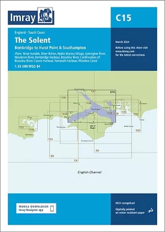 Imray Chart C15 The Solent cover