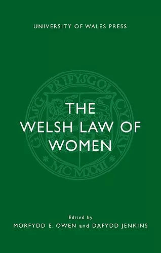 The Welsh Law of Women cover