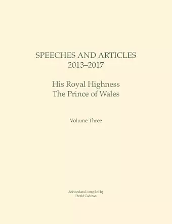 Speeches and Articles 2013 - 2017 cover