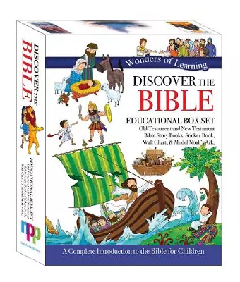 Wonders of Learning Box Set - Old & New Testament Reference Books, Sticker Book, Colouring Wall Chart and Model Ark Kit cover