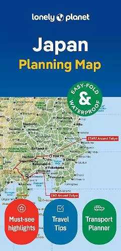 Lonely Planet Japan Planning Map cover
