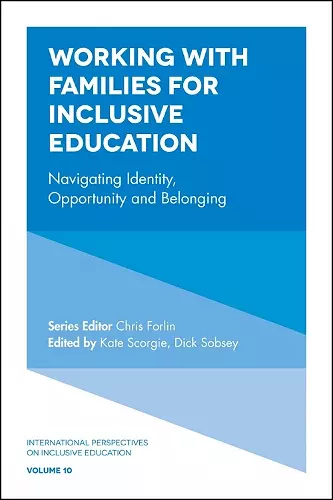 Working with Families for Inclusive Education cover