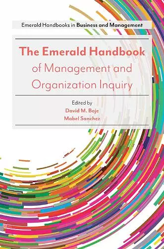 The Emerald Handbook of Management and Organization Inquiry cover