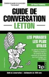 Guide de conversation Français-Letton et dictionnaire concis de 1500 mots cover