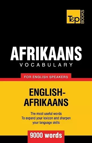 Afrikaans vocabulary for English speakers - 9000 words cover