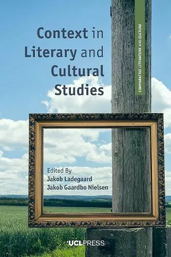 Context in Literary and Cultural Studies cover